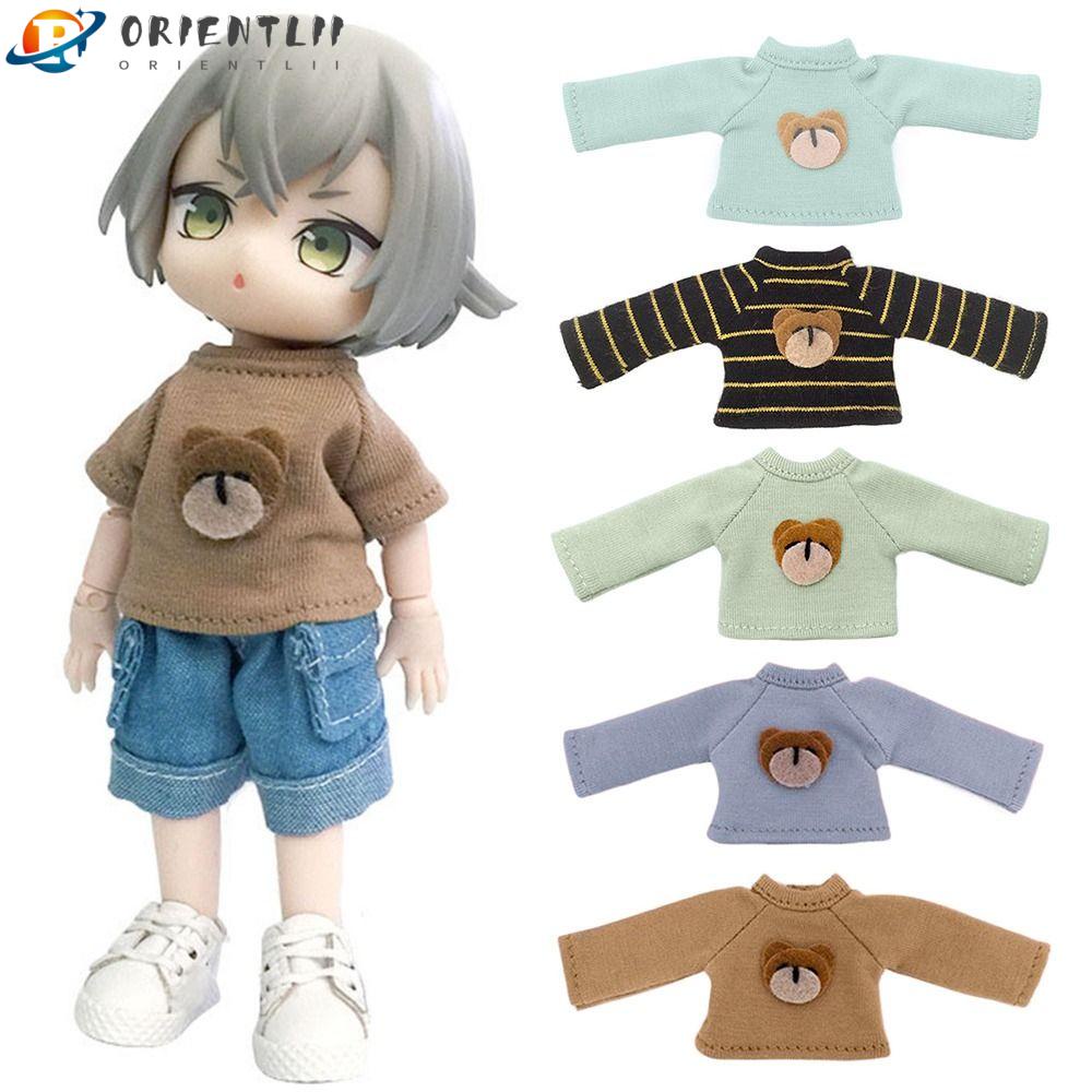 Áo Thun Cotton Kẻ Sọc In Hoạt Hình Gấu Dễ Thương Chất Lượng Cao