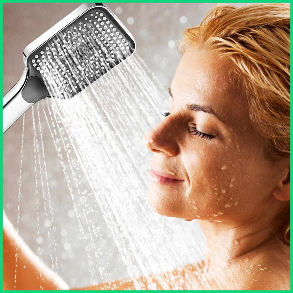 Đầu Vòi Hoa Sen Áp Suất Cao Có Công Tắc ON / OFF 3 Chế Độ Tiết Kiệm Nước