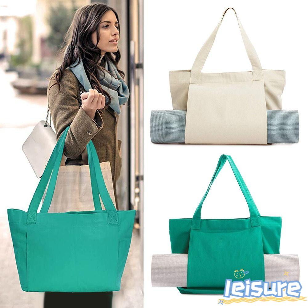 Túi Tote Vải Canvas Đựng Thảm Tập Yoga / Pilates Đa Năng Kích Cỡ Lớn Kiểu Dáng Mới