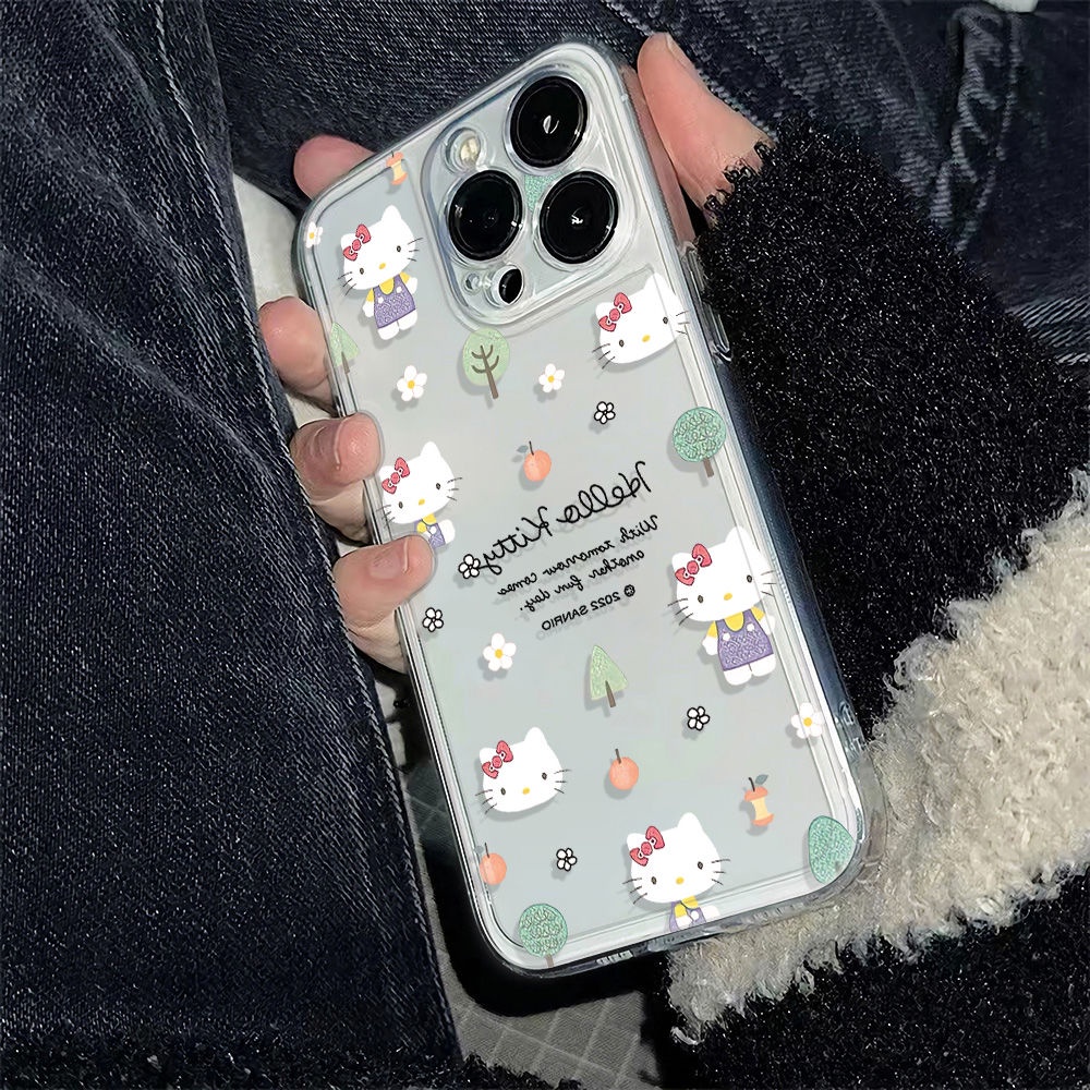 ✅Ốp Điện Thoại Dẻo Họa Tiết Hoạt Hình Mèo Kitty Dễ Thương Chống Sốc Cho Iphone12 13max 11 6In 78plus14proiPhone12