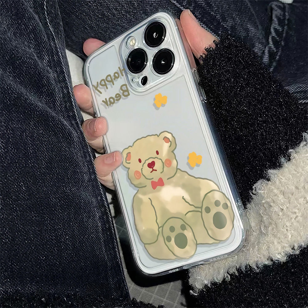 ✅Ốp Điện Thoại Mềm Chống Sốc Họa Tiết Gấu Nhỏ Dễ Thương Cho Apple Iphone 6Inmax13 11I 12 14Pro 78 KC3V