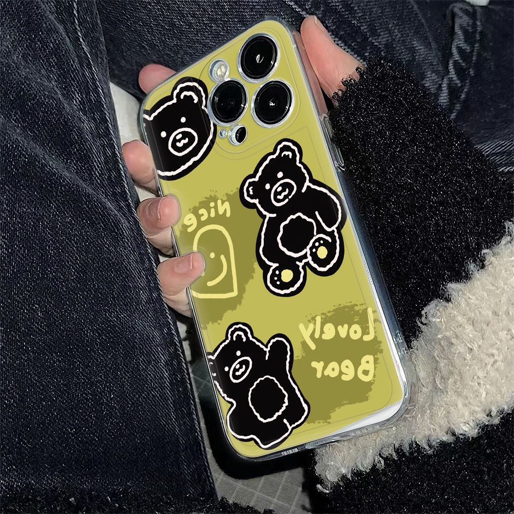 ✅Ốp Điện Thoại Mềm Chống Sốc Hình Gấu Cho Iphone12 7814promax 11 13 6In 6Y8W