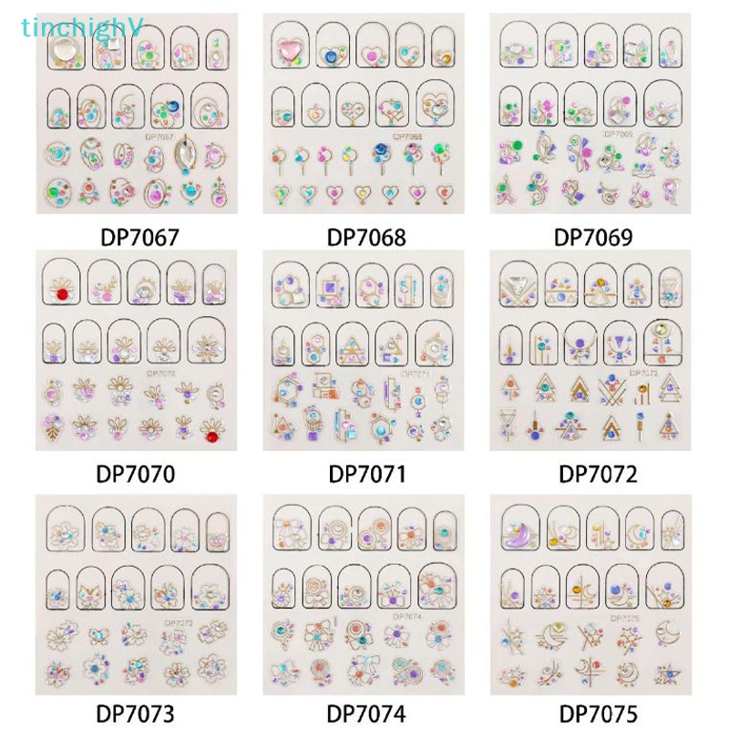 Đinh Tán Đính Đá 3D Trang Trí Móng Tay Nghệ Thuật