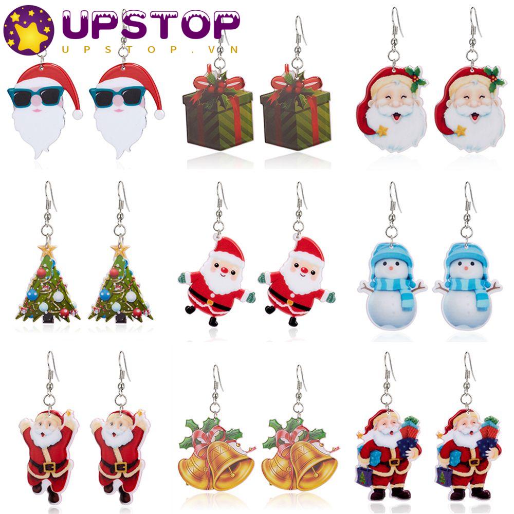 Bông Tai Dạng Dài Bằng Acrylic In Họa Tiết Chúc Mừng Năm Mới