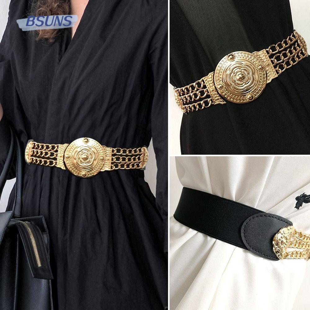 Bsuns Hoa Văn|Thắt Lưng Dây Xích Họa Tiết Hoa Sang Trọng Cho Tiệc Cưới