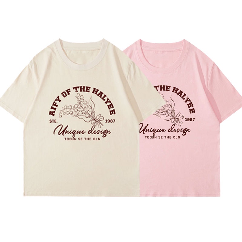 NRVP Áo Thun 100% Cotton Tay Ngắn Phong Cách Hàn Quốc Mới