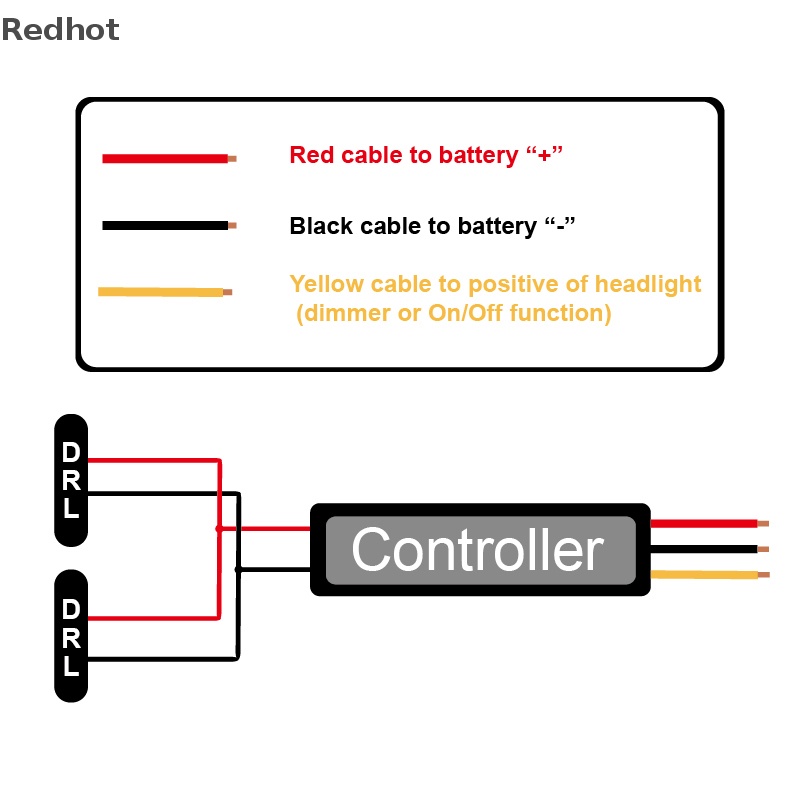 1 Rơ Le Điều Khiển Đèn LED DRL Chạy Ban Ngày Cho Xe Hơi
