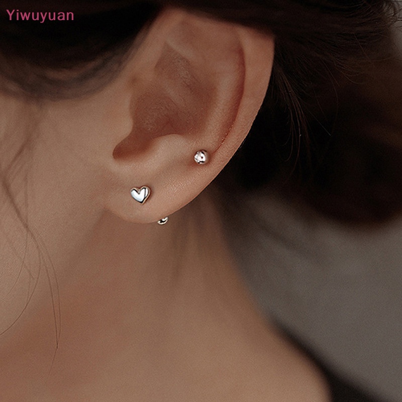 1 Đôi Khuyên Tai Hình Trái Tim Xoắn Ốc Cho Nữ