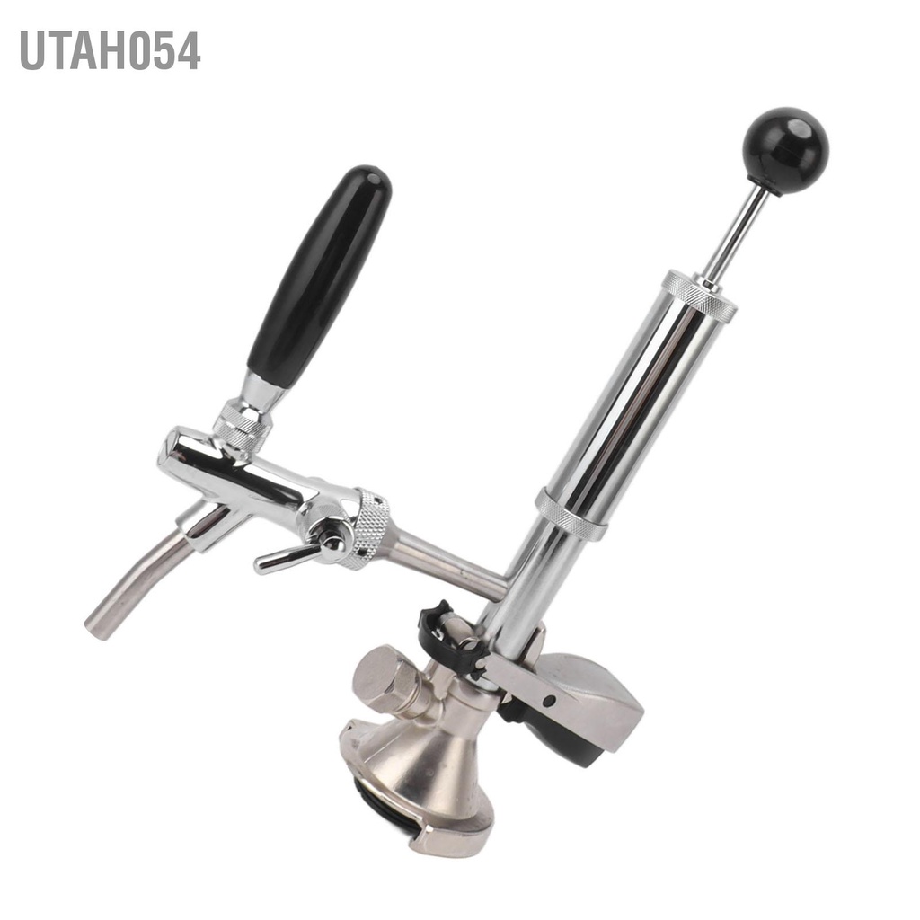 Utah054 Máy bơm tiệc bia Keg 4 inch bằng thép không gỉ cho các bữa dã ngoại Homebrew Tiệc chào mừng Sự kiện đám cưới Họp mặt gia đình