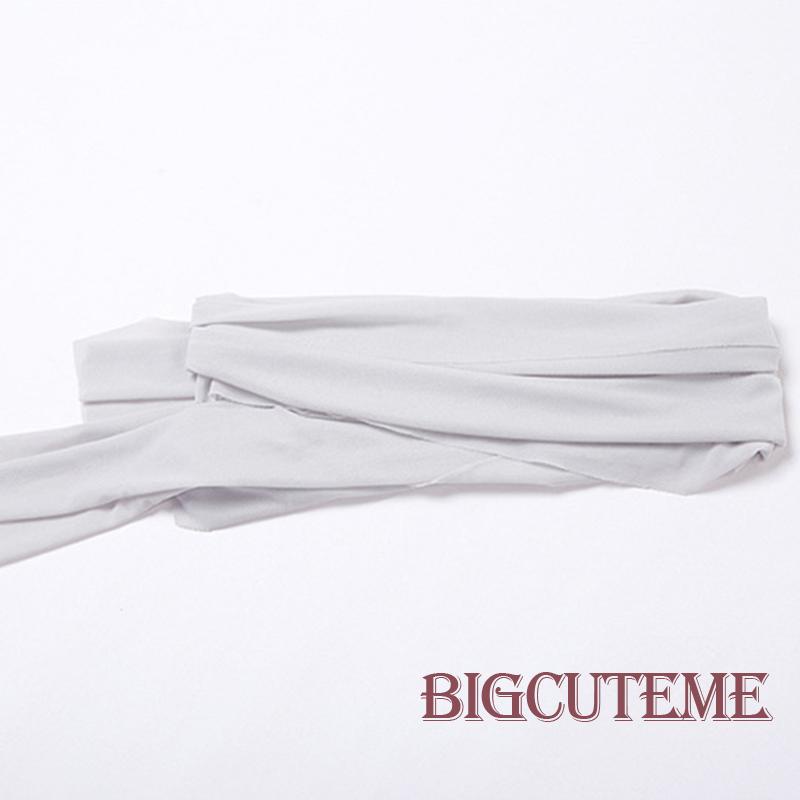 [] - Áo Croptop Hở Lưng + Khăn Choàng Dài Thời Trang Đường Phố Mùa Hè Cho Nữ