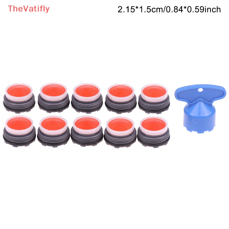 [Thevalifly] Bộ 10 Đầu Lọc Vòi Nước Bằng Sứ Tiết Kiệm Nước Cho Nhà Tắm