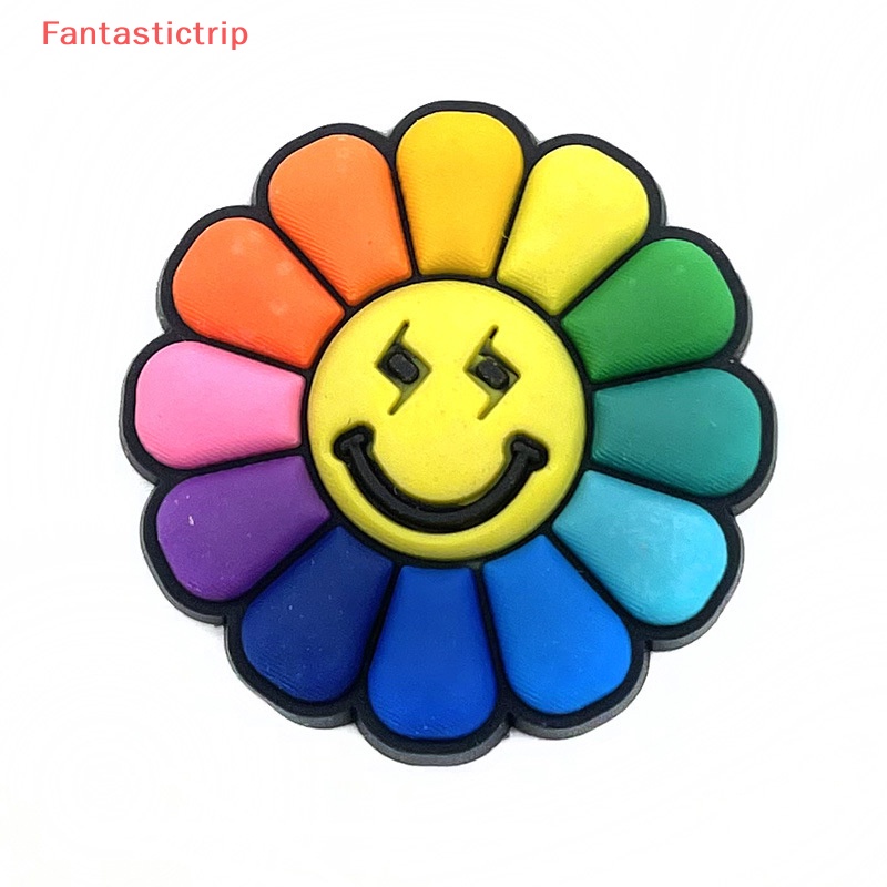 [Fantastictrip] Set 3 Chiếc Xăng đan Hình Hoa Hướng Dương Hoạt Hình Có Thể Tháo Rời Trang Trí Sân Vườn