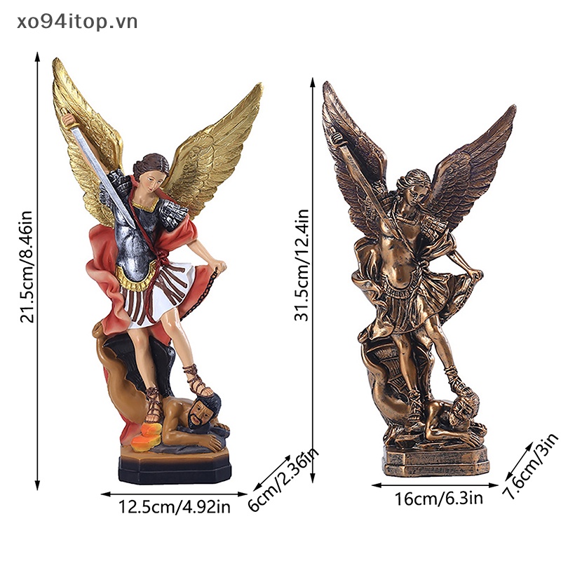 Mô Hình Tượng Công Giáo Michael Archangel St Để Bàn Trang Trí