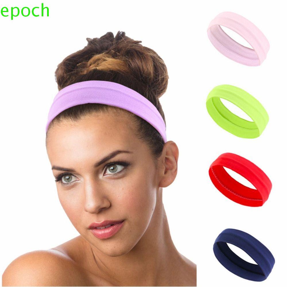 1 Băng Đô Co Giãn Thấm Hút Mồ Hôi Màu Trơn Dành Cho Tập Luyện Thể Thao / Chạy Bộ / Nhảy Múa