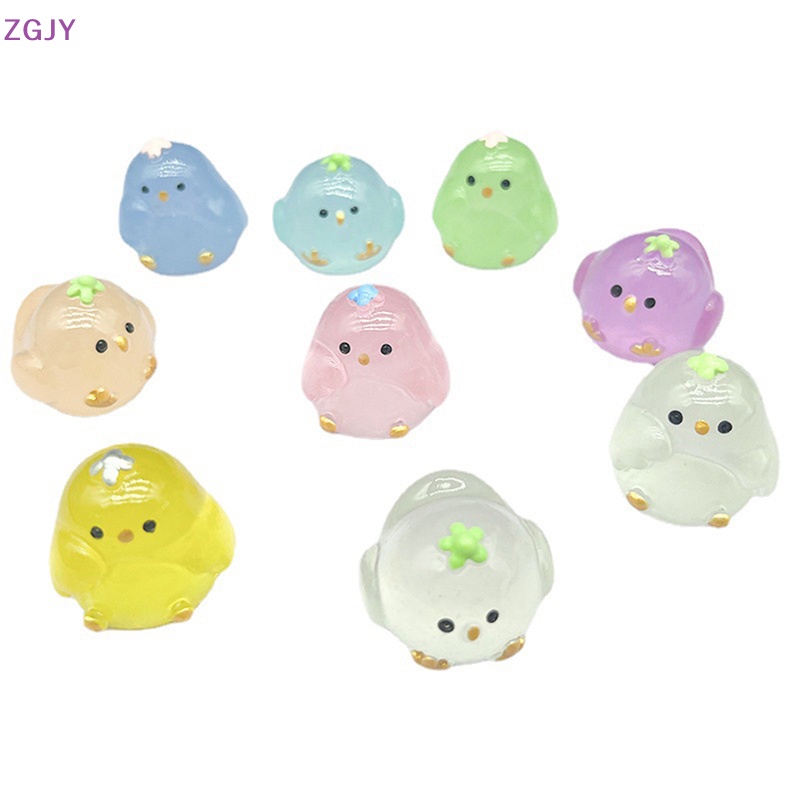 Đồ Chơi Chú Gà Mập Mạp Mini Bằng Nhựa Resin Phát Sáng Dễ Thương Dùng Trang Trí Tiểu Cảnh Mới