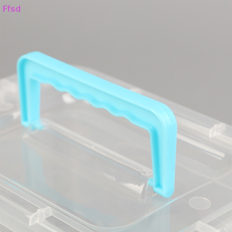 {Ffsd} Hộp Nhựa Vuông Mini Trong Suốt Đựng Trang Sức Hạt Cườm * Bán Chạy