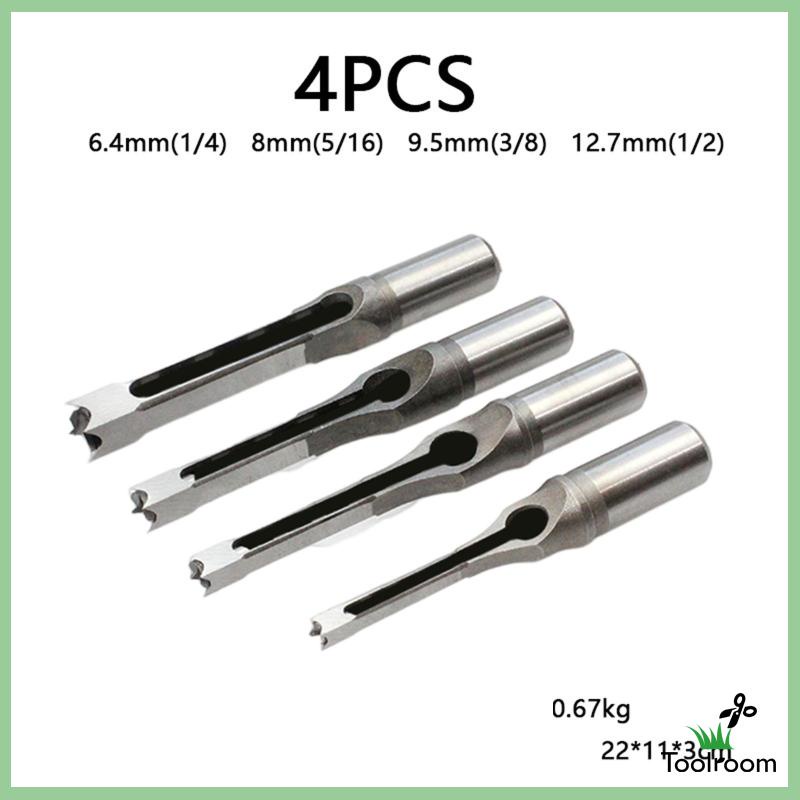 Bộ 4 Mũi Khoan Lỗ Siêu Bền Tiện Dụng Cho Chế Biến Gỗ DIY
