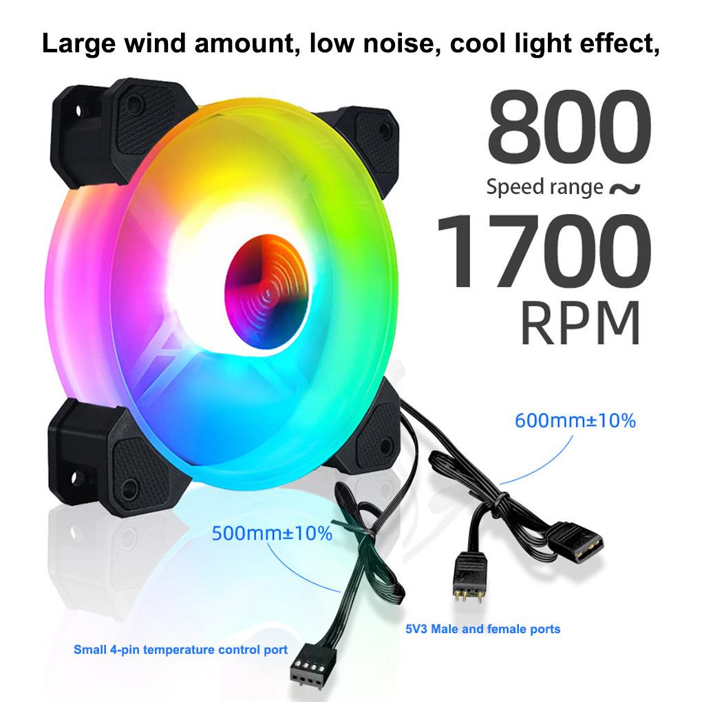Quạt Tản Nhiệt Làm Mát Cho Máy Tính Có Đèn RGB