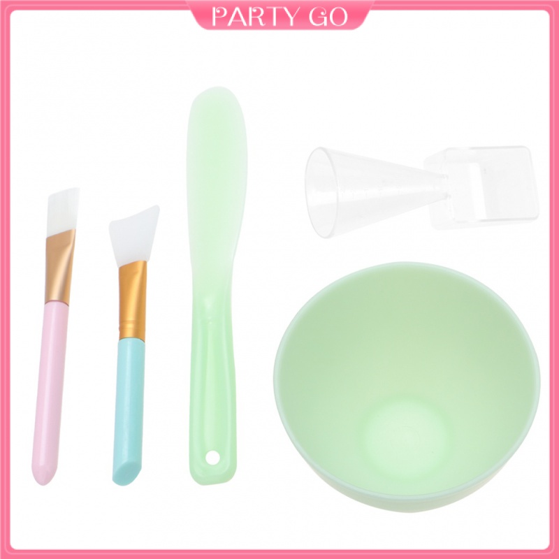 Set 5 Bát Silicone Trộn Mặt Nạ DIY