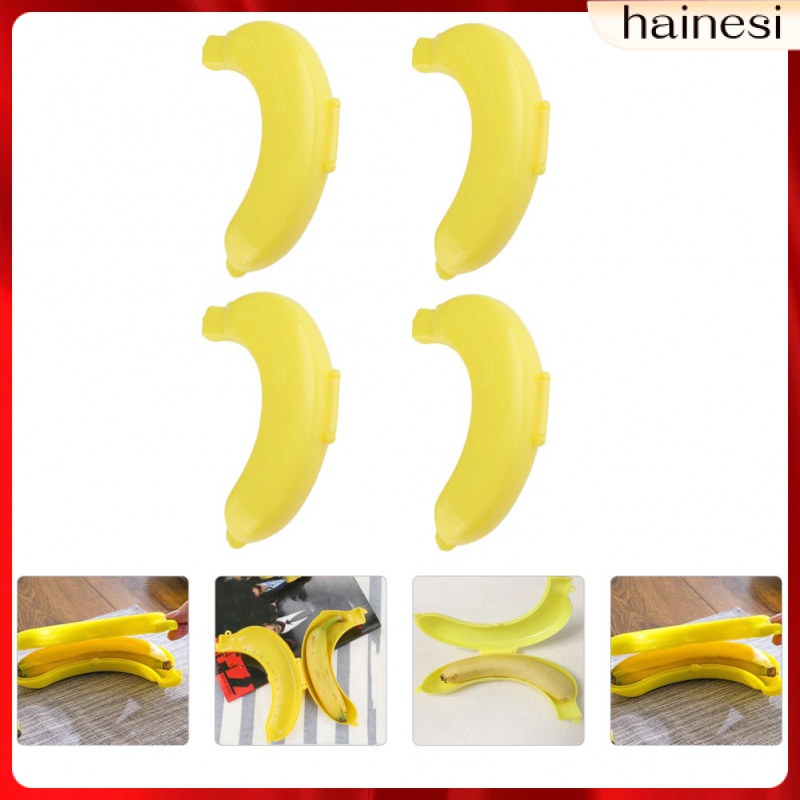 Set 4 Hộp Đựng Bảo Quản Chuối / Rau Củ Quả Dùng Khi Đi Du Lịch