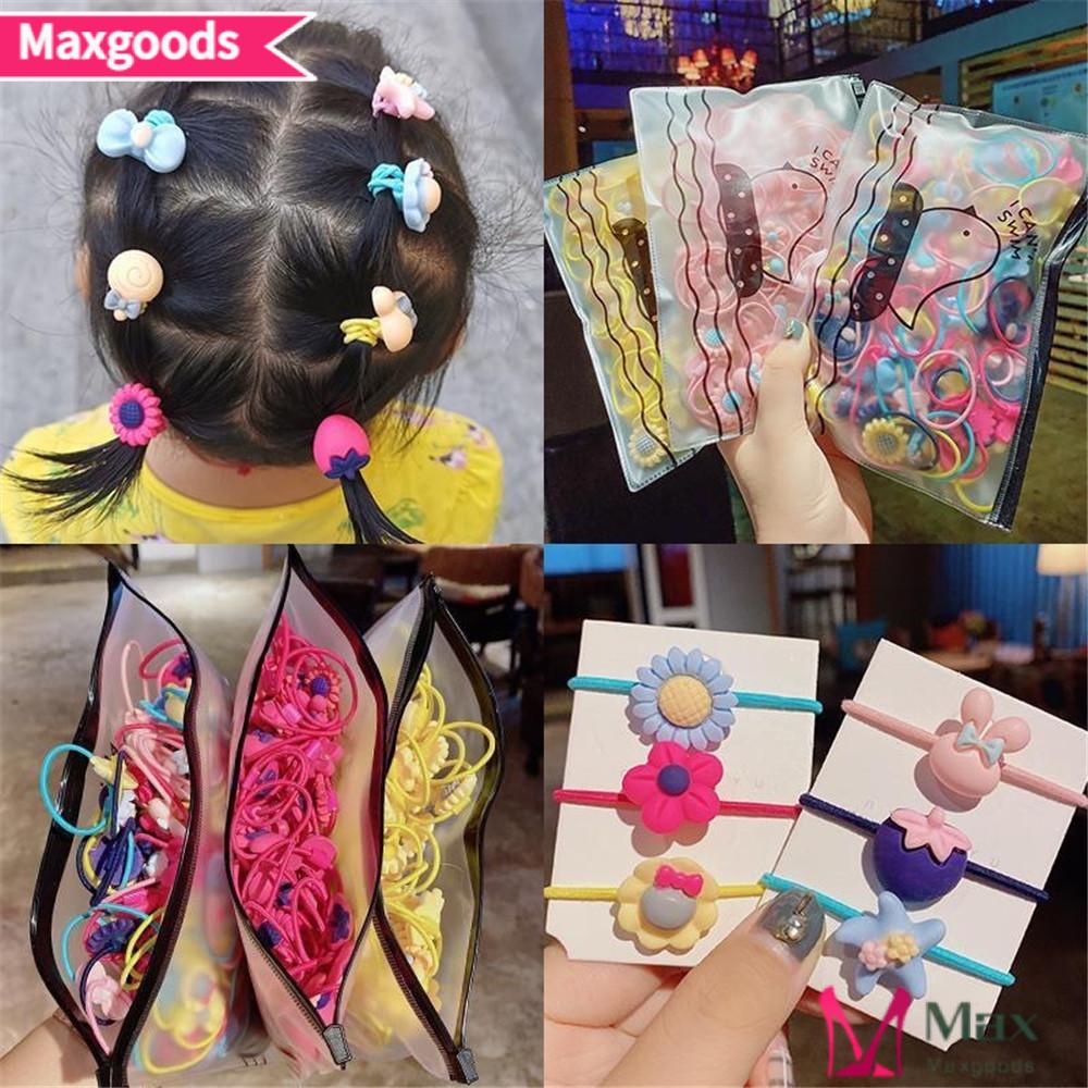 Bộ 20 Dây Buộc Tóc Cao Su Co Giãn Thời Trang Cho Nữ