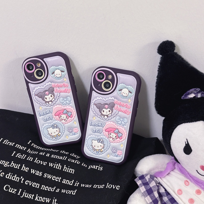 Ốp Điện Thoại Da Silicon Mềm Chống Sốc Họa Tiết Hoạt Hình Cho iPhone 14 13 12 11 Pro Max 14 Plus