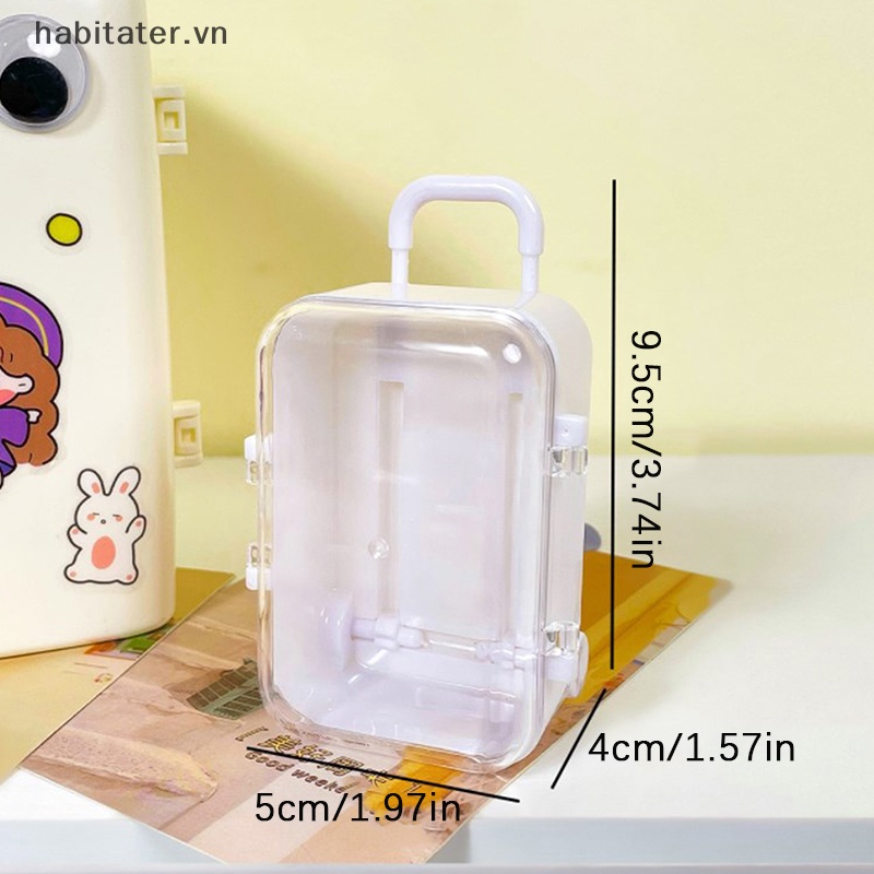 Vali Mini Siêu Nhẹ Màu Kẹo Ngọt Trang Sức Tiện Dụng