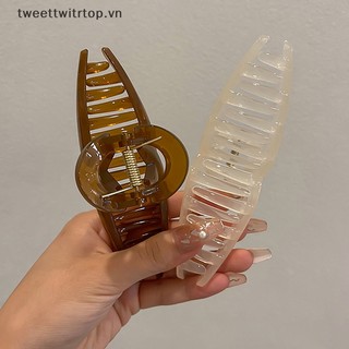 Kẹp tóc cá mập màu thạch cỡ lớn 13cm dành cho nữ