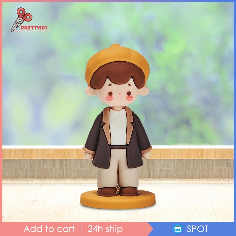 [Prettyia1] Mô Hình Tượng Người Trang Trí Bánh Kem Để Bàn / Để Sách / Ảnh