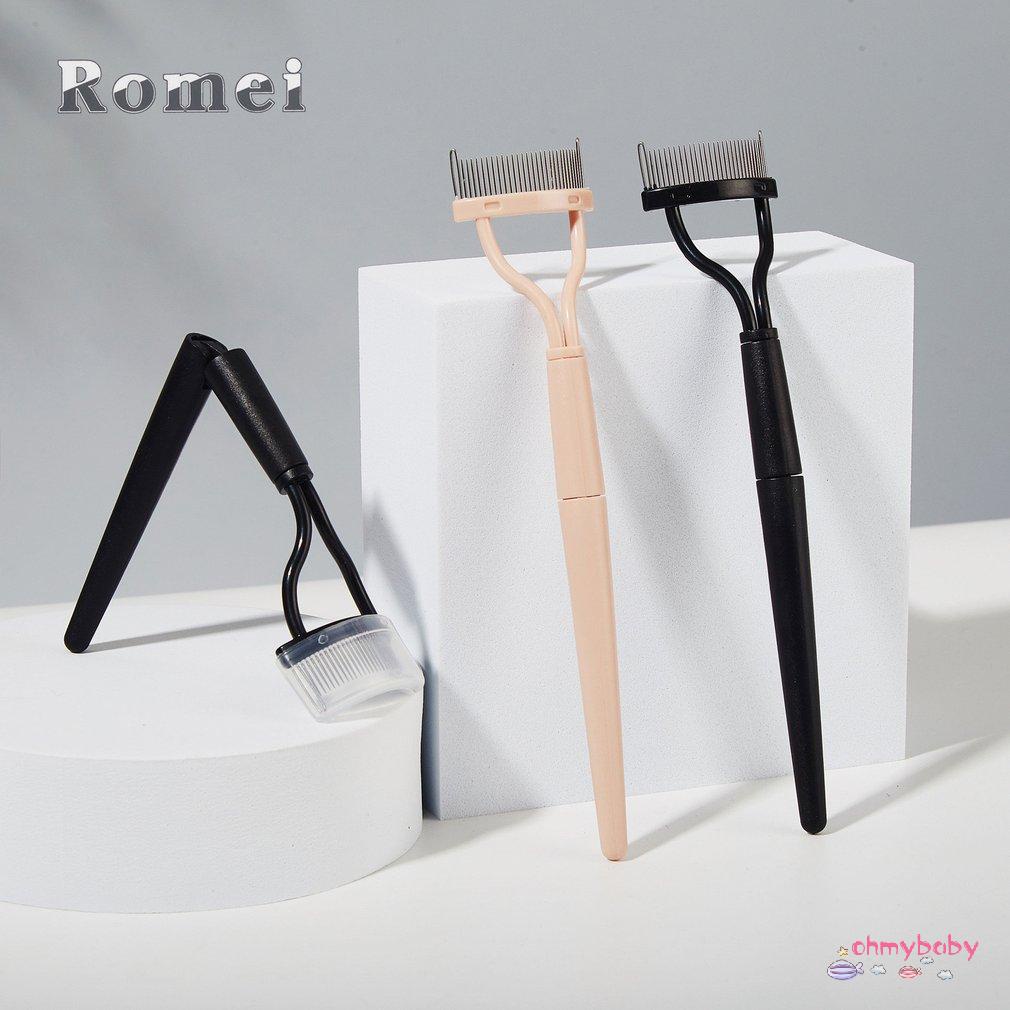 [OMB] Lông Mi Chải Răng Không Gỉ Mascara Applicator Definer Bàn Có Nắp Lược Mày Dụng Cụ Tách [Z/8]