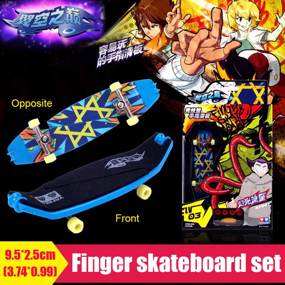 Bộ Ván Trượt Ngón Tay Mini Bằng Gỗ Kèm Vòng Bi Độc Đáo Cho Bé