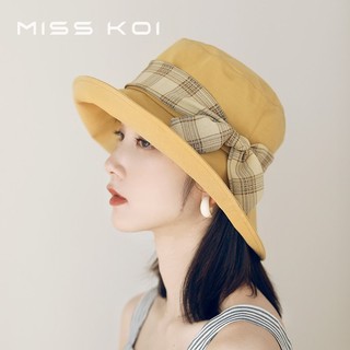 Nón Tai Bèo Vải Cotton Lanh Mỏng Thoáng Khí Họa Tiết Kẻ Sọc Đính Nơ Kiểu Nhật Bản Thời Trang Xuân Hè Cho Nữ