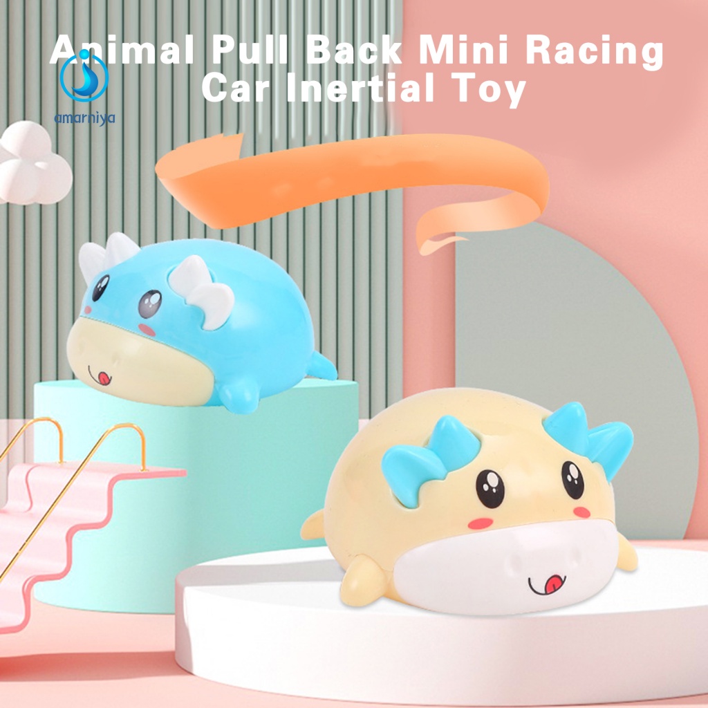 Bộ 2 Đồ Chơi Xe Hơi Chạy Pin Hình Động Vật An Toàn Cho Bé Trai Gái