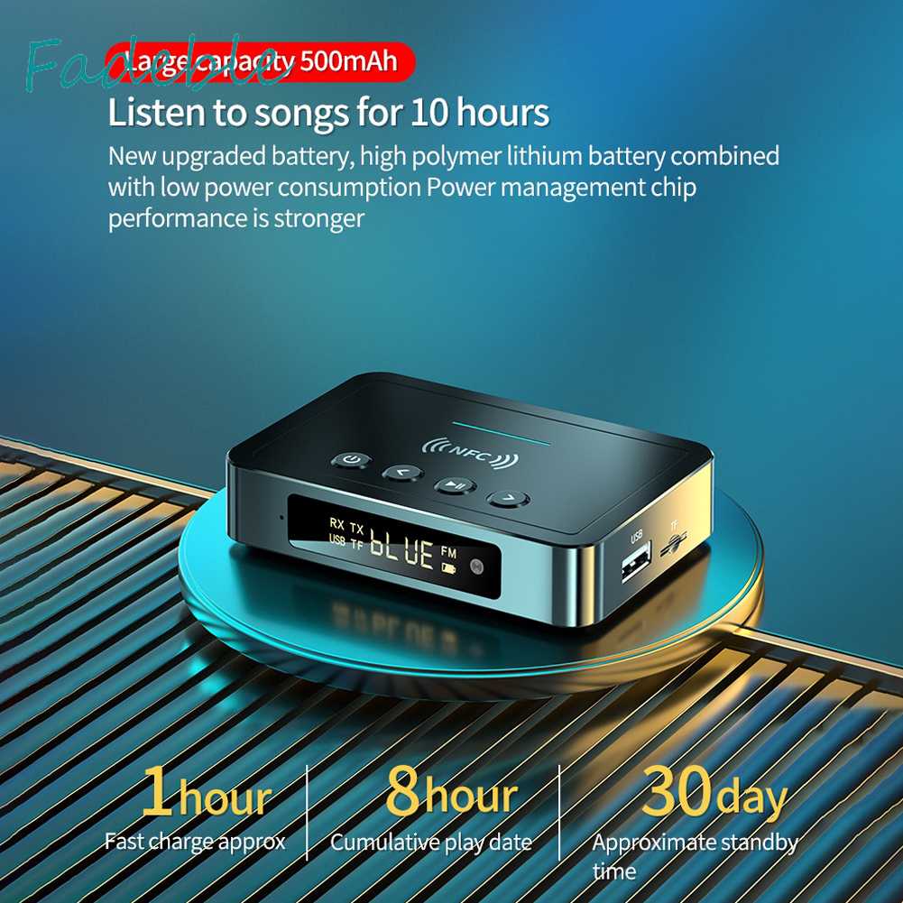 Thiết Bị NhậN TruyềN Âm Thanh Bluetooth 5.0 NFC 3 Trong 1 Chuyên DụNg Cho Gia ĐìNh