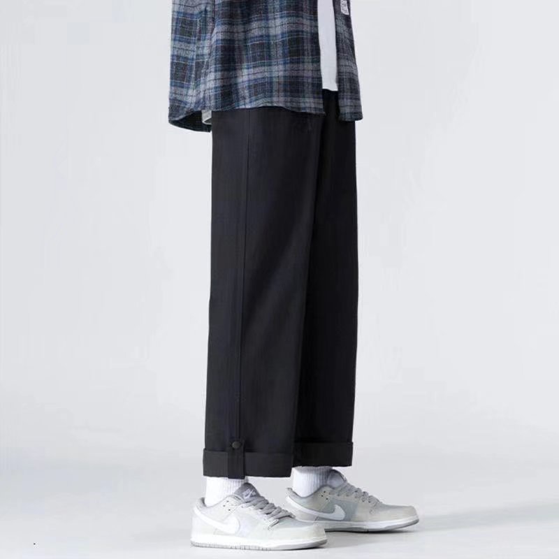 Quần Dài Mỏng Ống Rộng Phong Cách Đường Phố Nhật Bản Thời Trang Mùa Hè Hàng Mới Dành Cho Bạn Trai