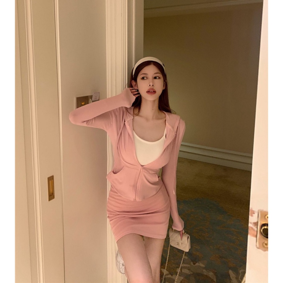 Áo Chống Nắng Khoác Cardigan Ngắn Mỏng Có Mũ Trùm Phong Cách Hàn Quốc Ngọt Ngào Mùa Hè Cho Nữ We