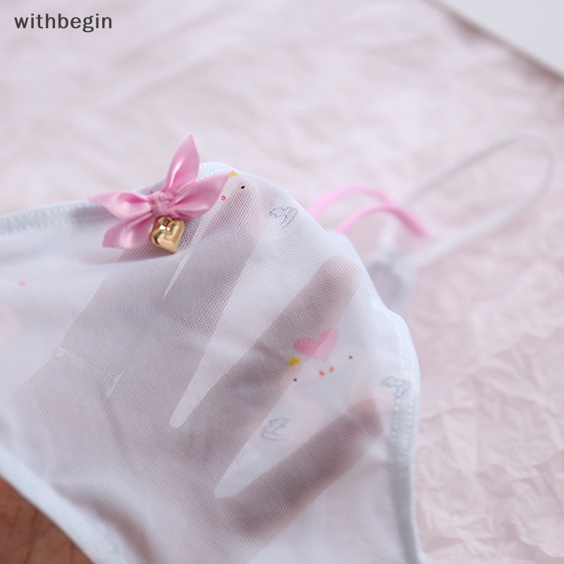 Quần Lót Chữ T Phối Lưới Hở Lưng Quyến Rũ Dễ Thương Cho Nữ