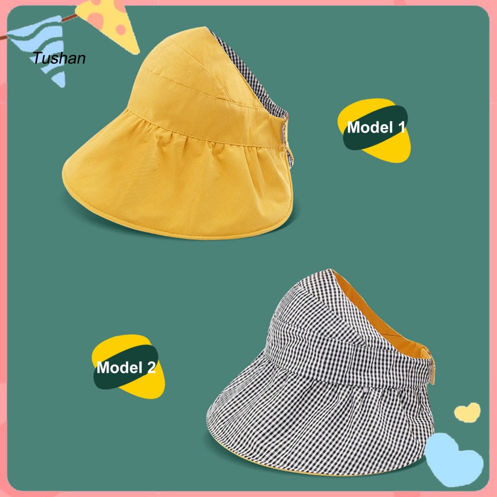 Mũ Bucket Vành Rộng Chống Tia UV Có Thể Gấp Gọn Tiện Dụng Mang Theo Du Lịch Cho Bé