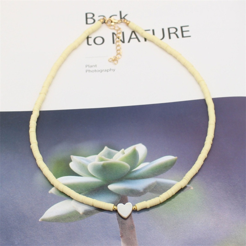 Vòng Cổ Choker Mặt Trái Tim Đính Hạt Phong Cách Bohomian Mềm Mại Dành Cho Nữ