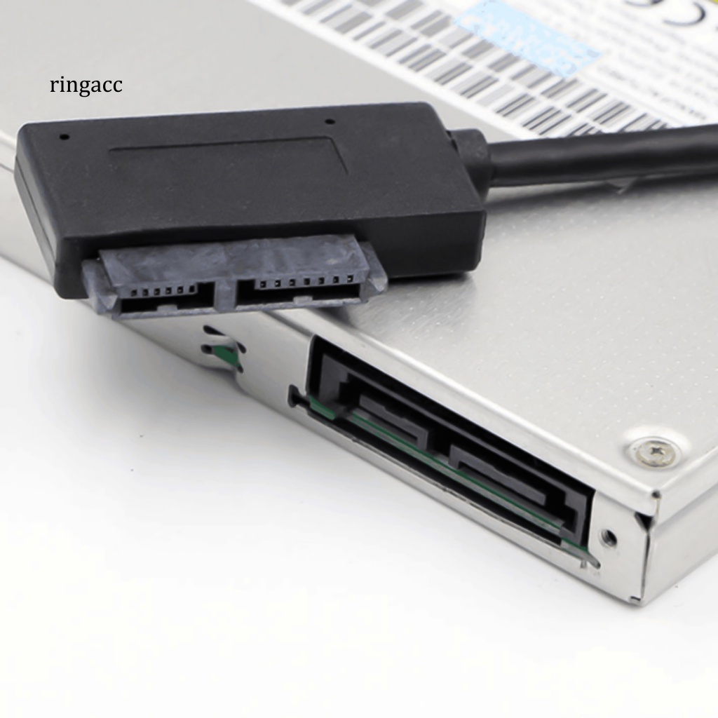 Dây Cáp Chuyển Đổi USB 2.0 Tốc Độ Cao Cho Ổ Đĩa Quang 6p + 7p SATA Notebook