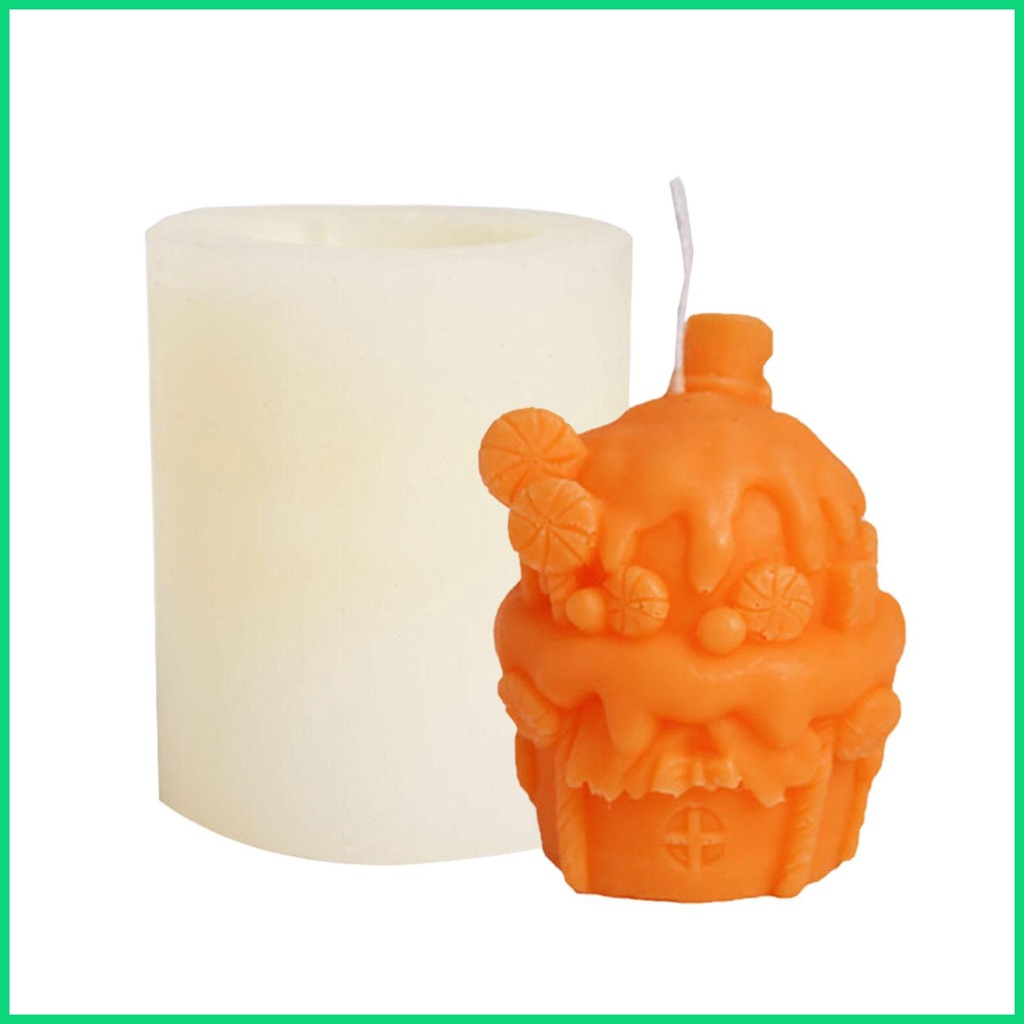 Khuôn Silicon Làm Nến Hình Ngôi Nhà Dễ Thương Đa Năng Có Thể Tái Sử Dụng