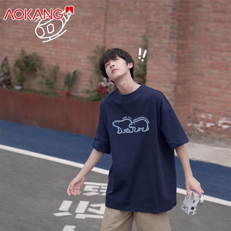 Áo Thun Tay Ngắn In Hình Gấu Bắc Cực Thời Trang Dành Cho Nam