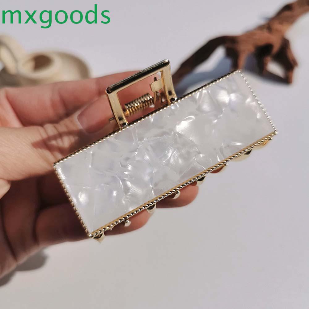 Kẹp Tóc Càng Cua Họa Tiết Vân Đá Đơn Giản Phong Cách Hàn Quốc Giá Đỡ