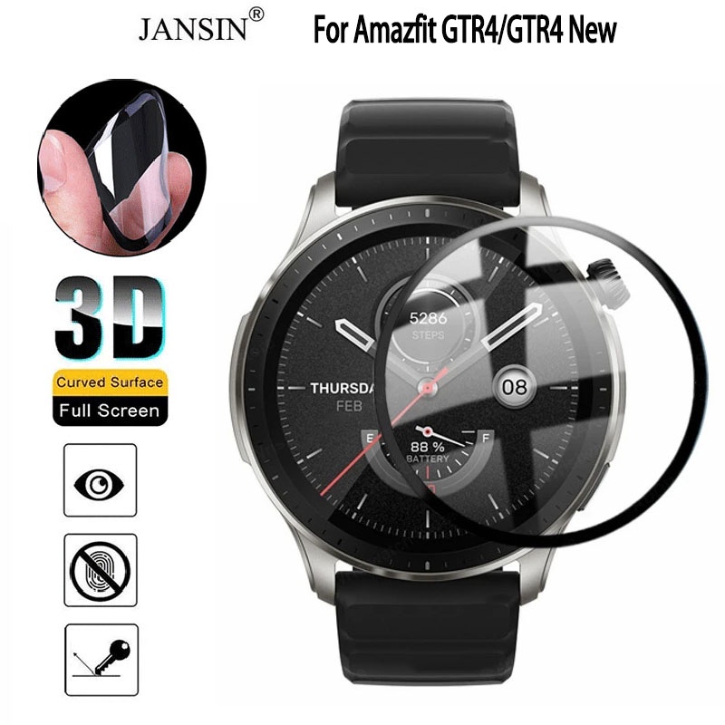 Jansin Miếng Dán Bảo Vệ Màn Hình Cho Đồng Hồ Thông Minh Amazfit GTR4 GTR 4 New