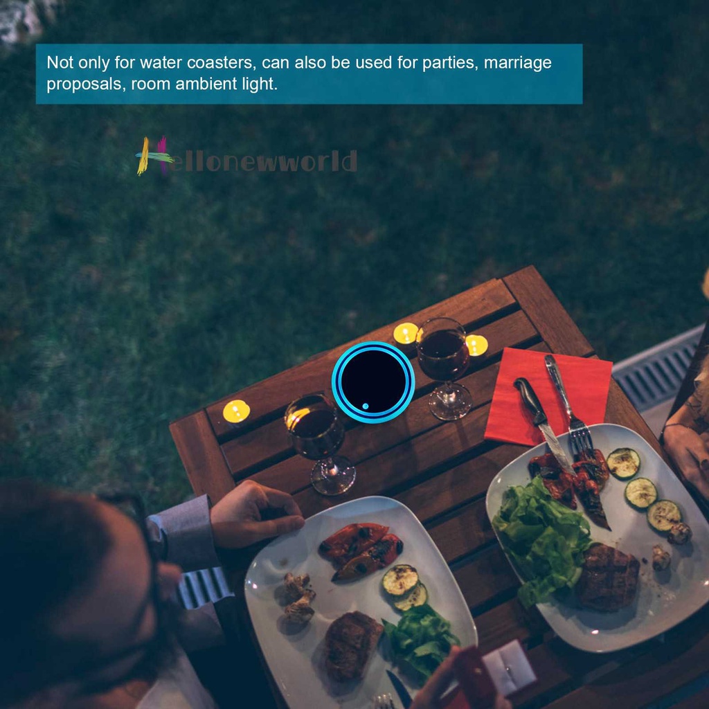 Giá Đỡ Cốc Có Đèn LED 7 Màu Thay Đổi Độc Đáo Tiện Dụng Cho Xe Hơi