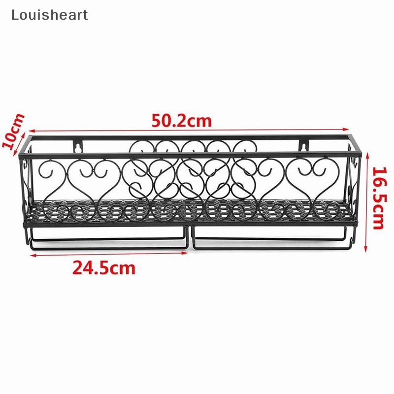 Giá Đỡ Chai Rượu Gắn Tường Bằng Sắt Louisheart TFG