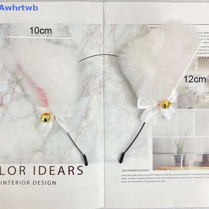 Băng Đô Tai Mèo Phối Ren Đính Chuông Hóa Trang Cho Nữ Mới