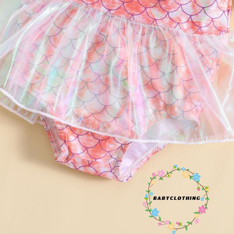 Bộ Đồ Bơi Nàng Tiên Cá Xinh Xắn Cho Bé Gái