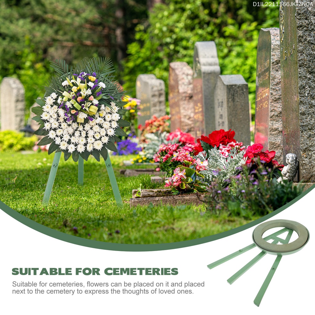 Giá Đỡ Chậu Hoa Khô / Ướt Bằng Nhựa Màu Xanh Lá 52x31cm Dùng Trang Trí Tiệc Cưới