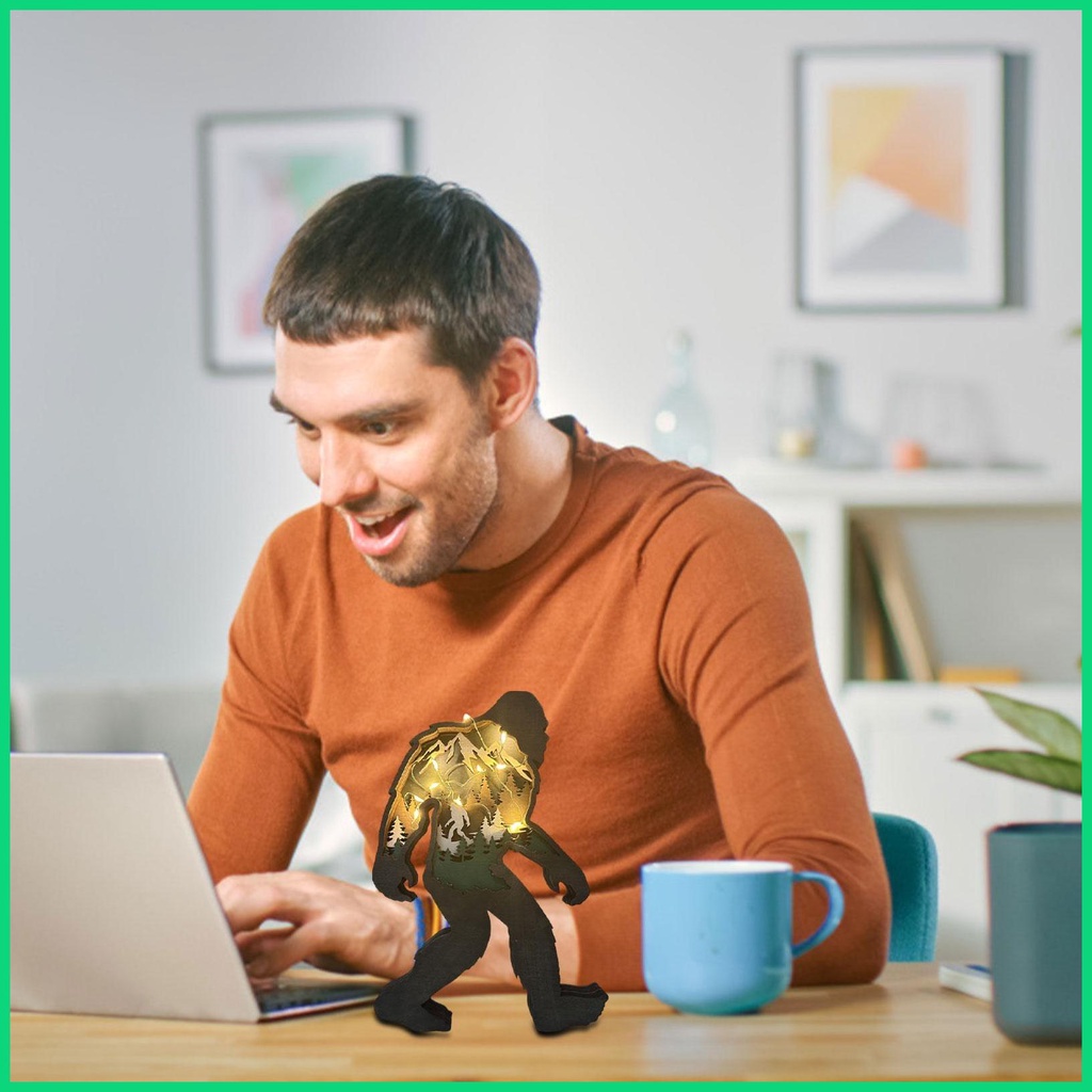 Phụ Kiện Trang Trí Tường Hình Gấu Nâu 3D Nhiều Tầng Sáng Tạo